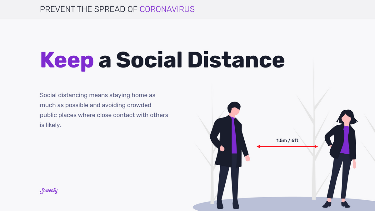 A health and safety precaution graphic to help keep employees and customers safe.