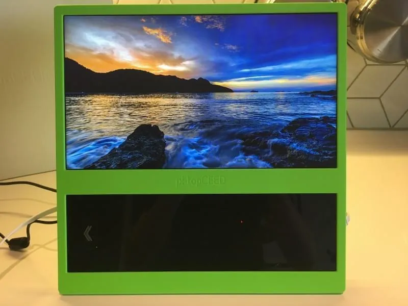 A pi-topCEED running Screenly OSE