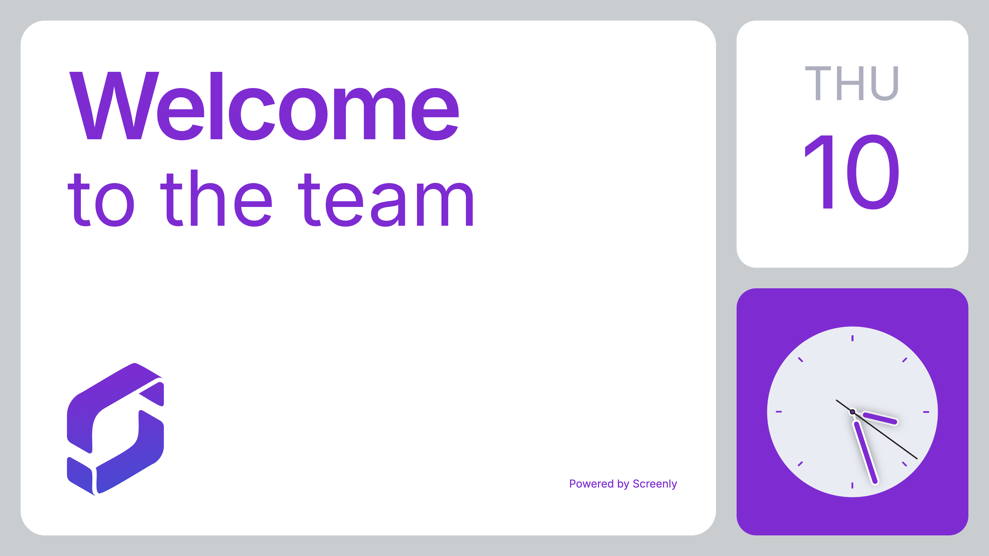 Now Live - Screenly Welcome App for Personalized Greetings