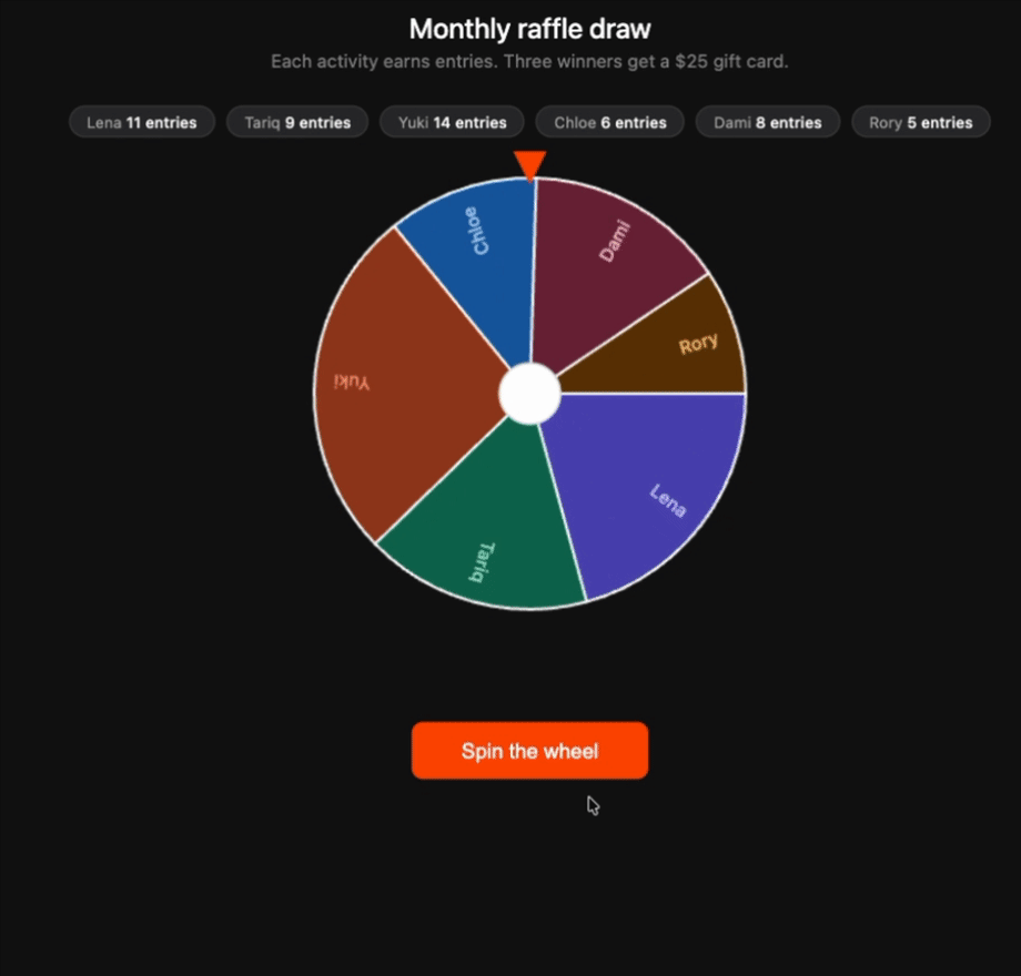Screenly Strava Monthly Raffle