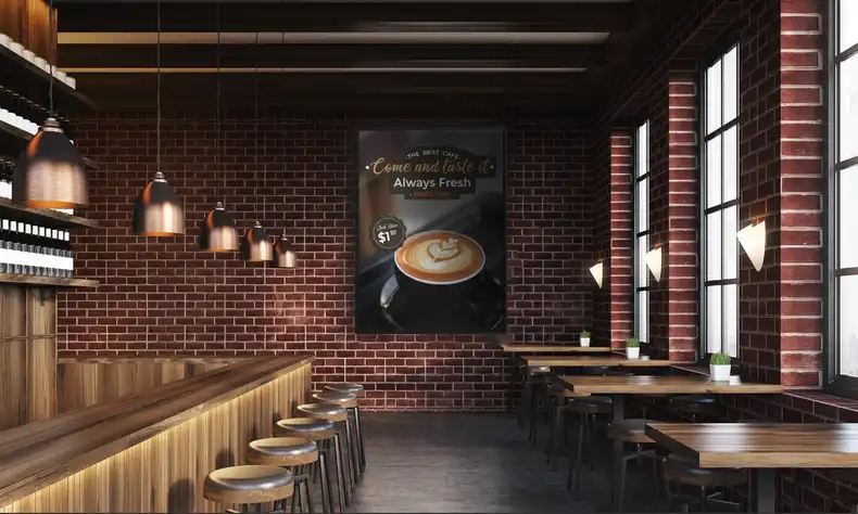 Screenly provides a powerful platform to setup and manage coffee shop digital signage.