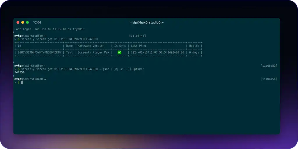 Screenly CLI