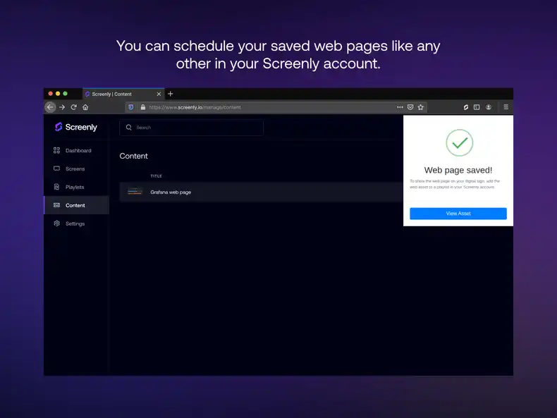An image showing the browser extension page saved