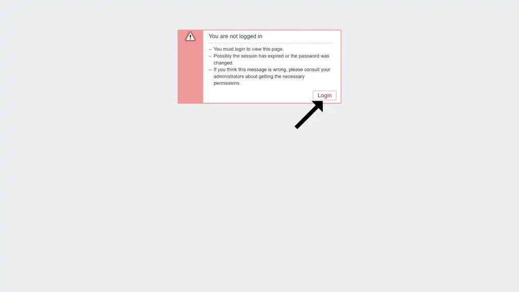 Zabbix login consent pop-up modal