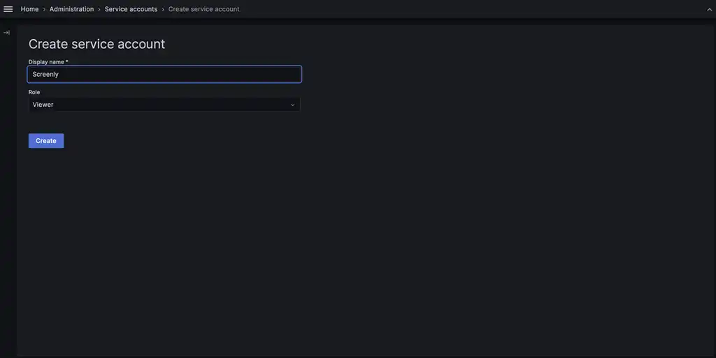 Create Service Account