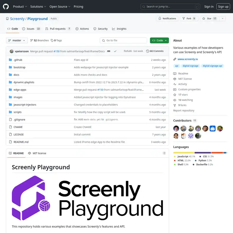 Step8. Screenly Content page