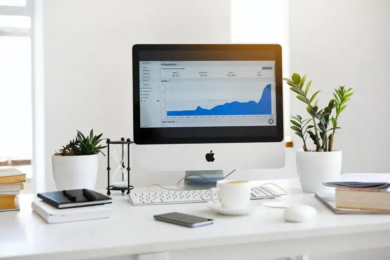 A data dashboard from Mixpanel.
