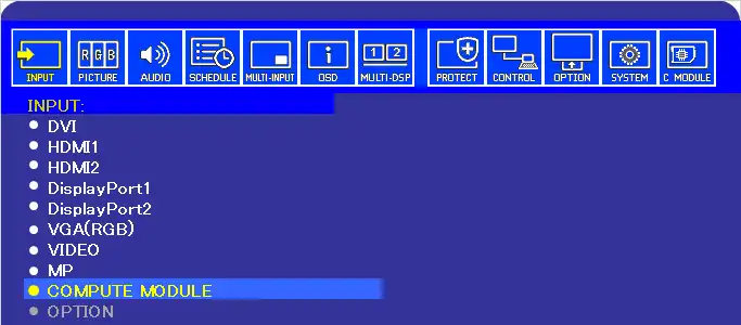 Setup NEC screens with Screenly.