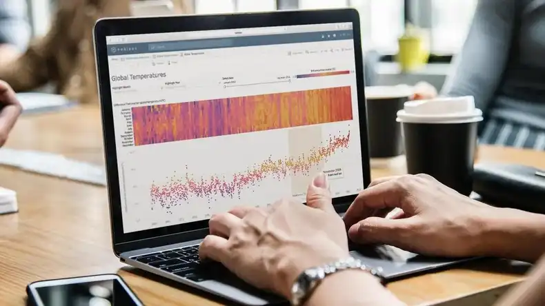 An example Tableau dashboard