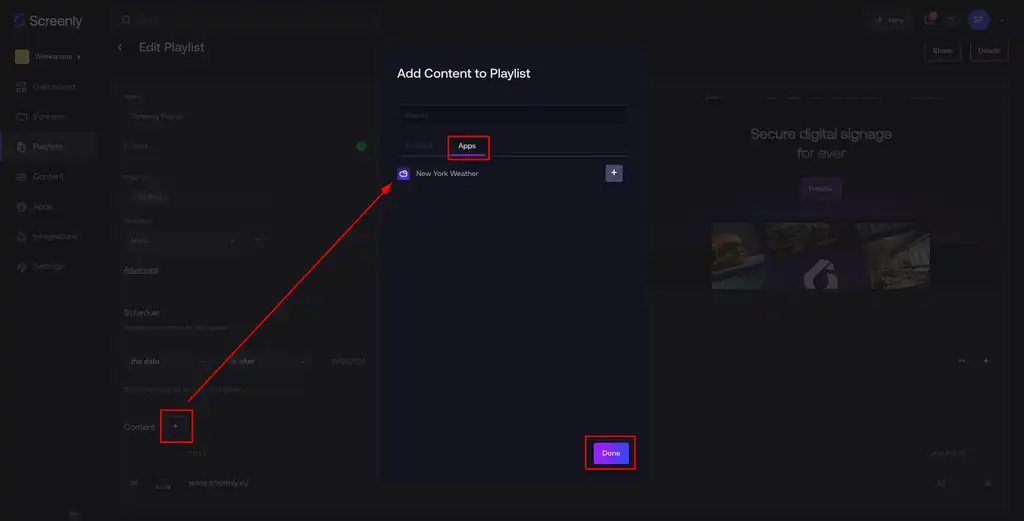Add Weather App to the playlist