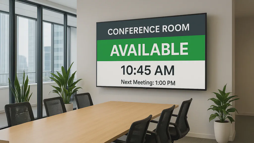 Conference room digital signage made easy