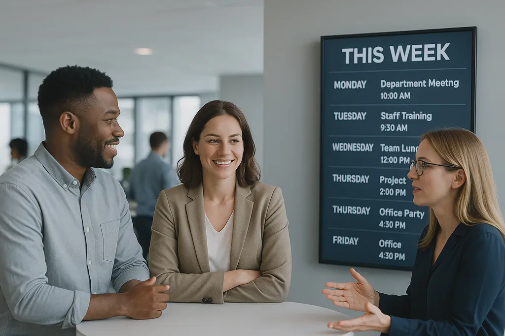 Digital signage for internal communications best practices