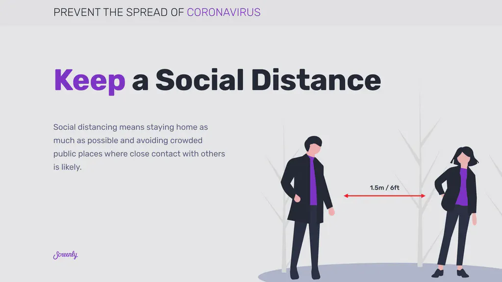 Displaying health and safety precautions with Screenly