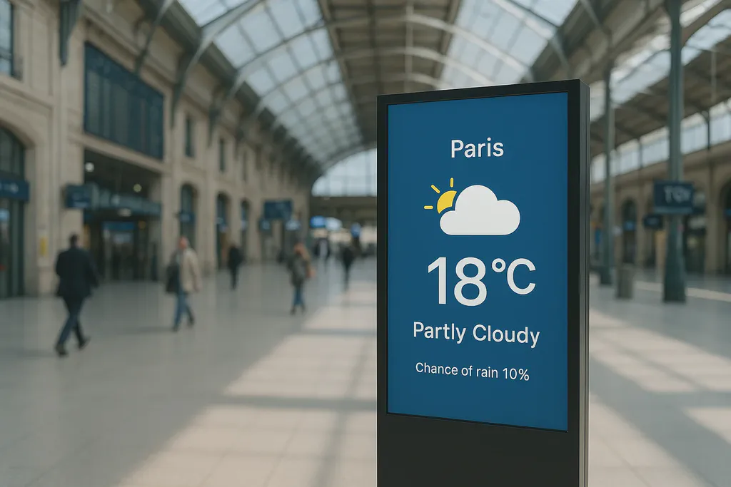 How to display digital signage widgets
