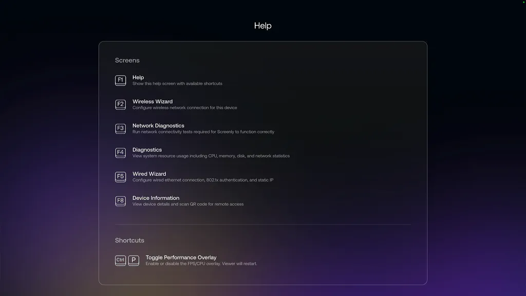 the keyboard hint screenshot