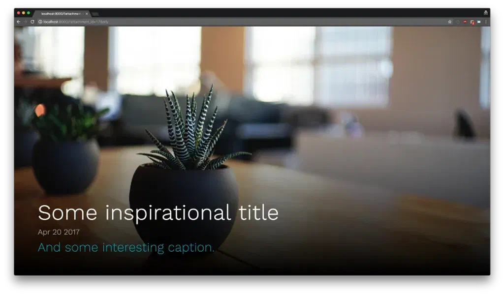 Screenly Cast for WordPress showing a media attachement