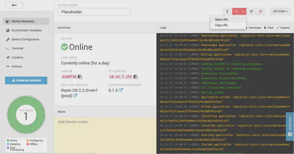 Screenly 0.13 comes with support for resin.io and more