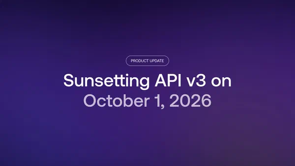 API v3 sunset announcement