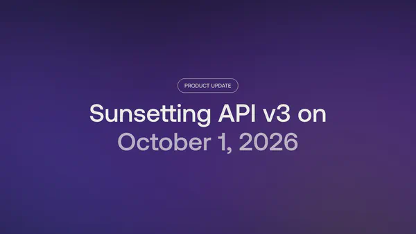 API v3 sunset announcement