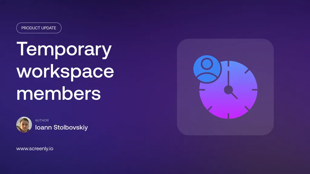 Temporary workspace members