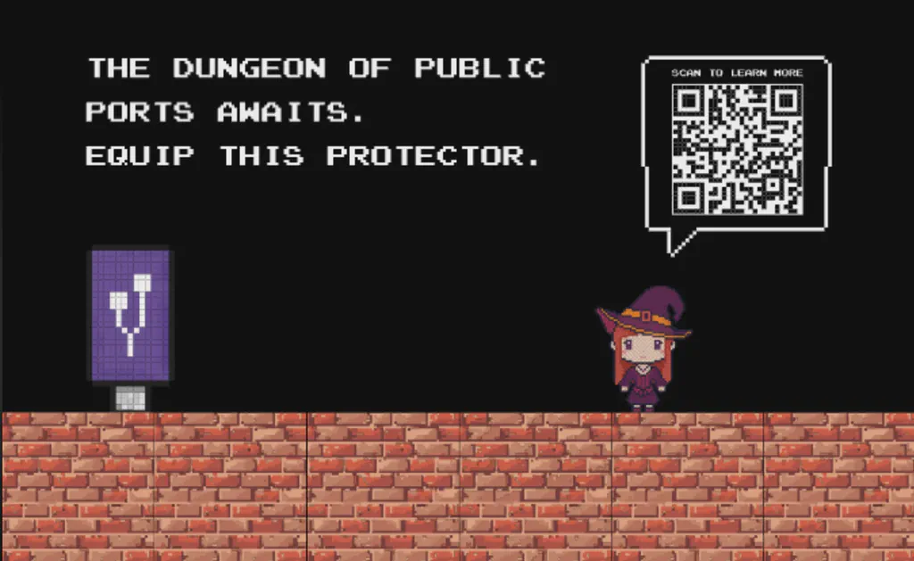 Screenly's USB Data Blocker - Public Ports & Secure Screens