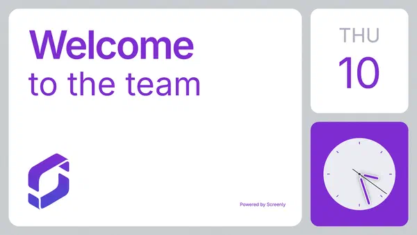 Now Live - Screenly Welcome App for Personalized Greetings