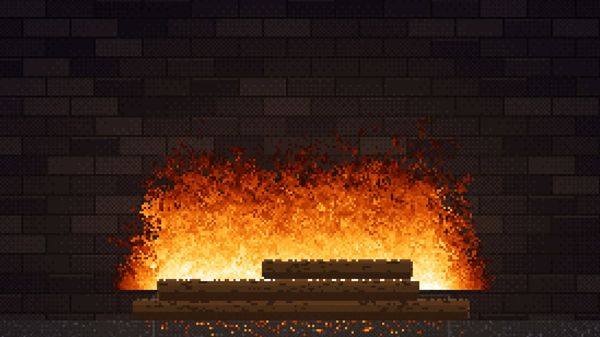 8bit Fireplace Landscape screenshot 1