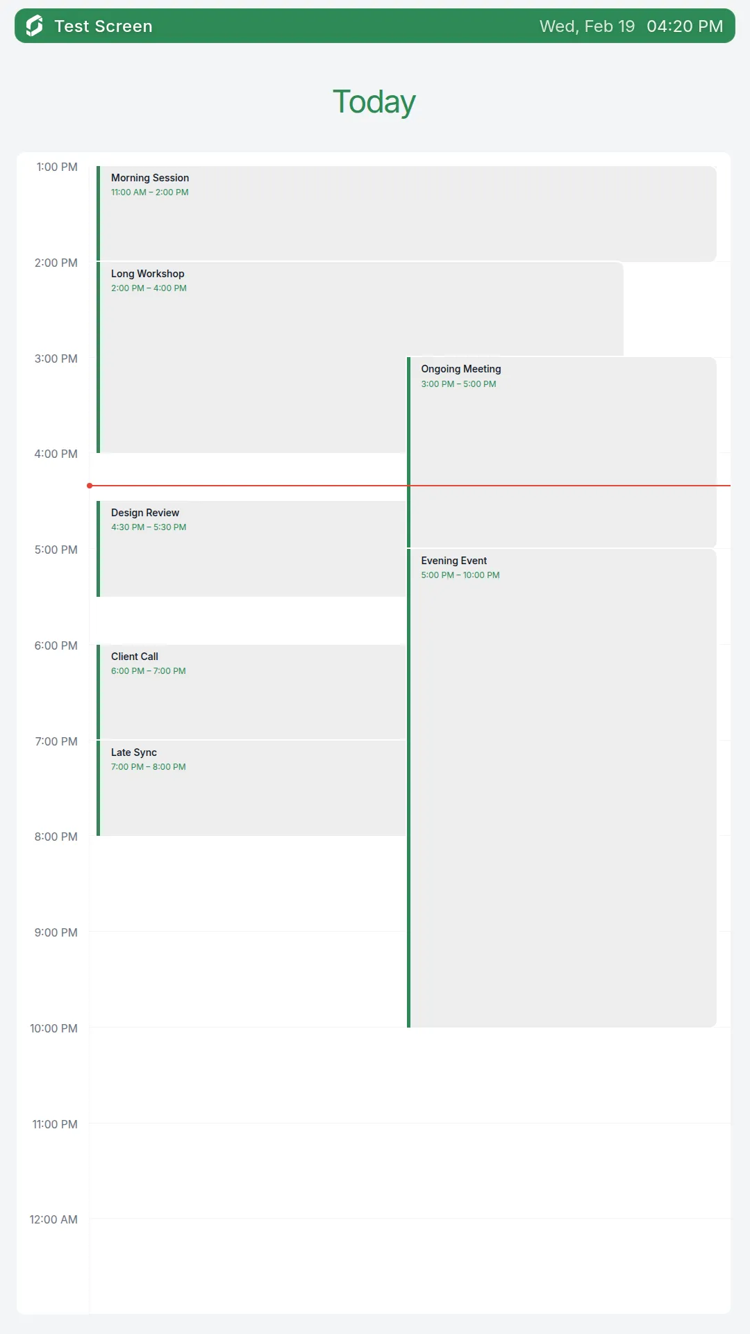 Calendar Portrait screenshot 1