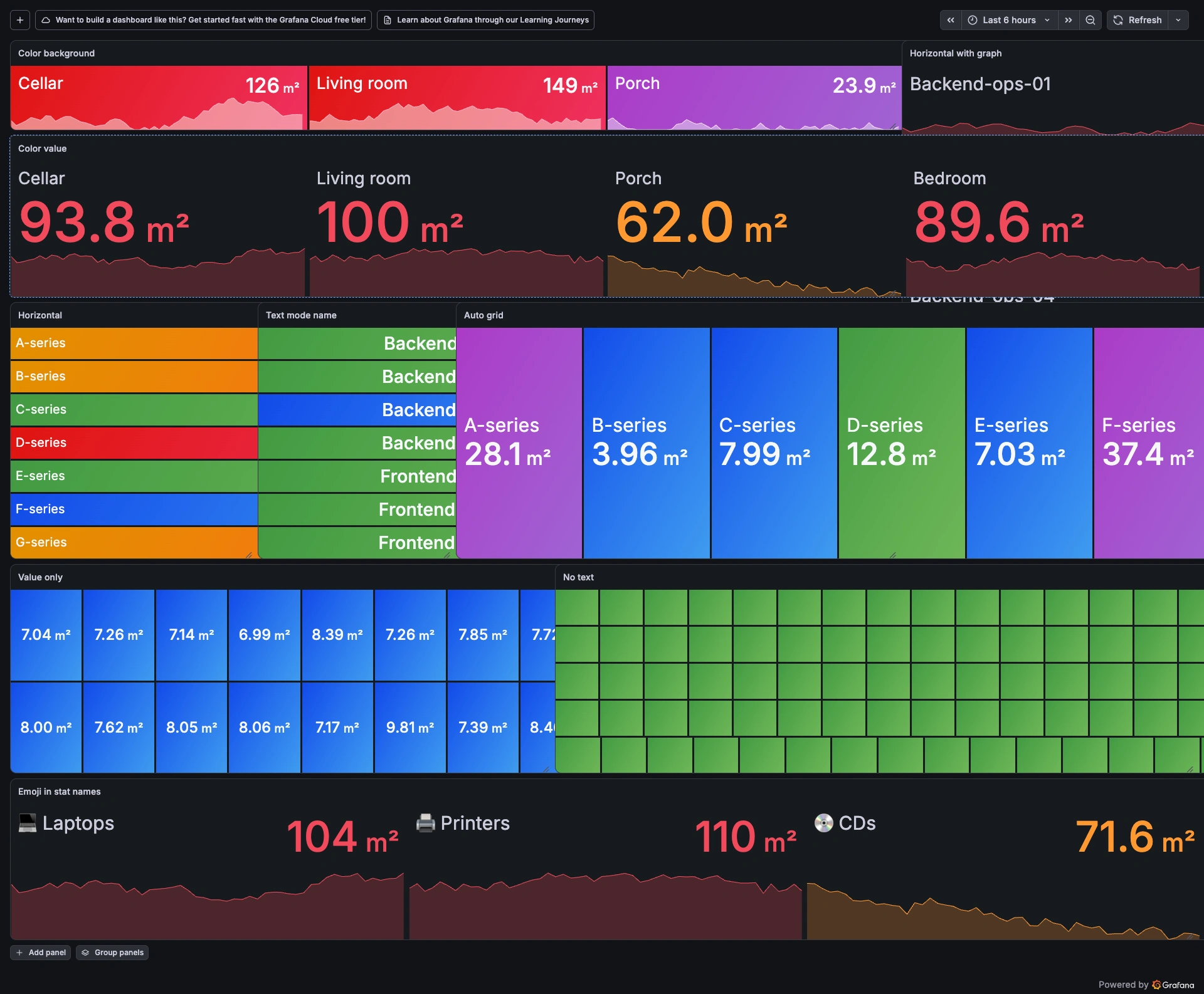 Grafana Dashboard Landscape screenshot 3
