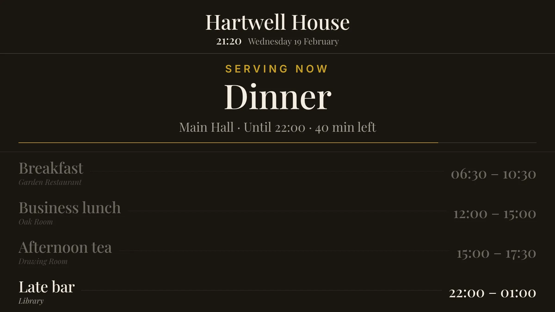 Meal Schedules Landscape screenshot 3