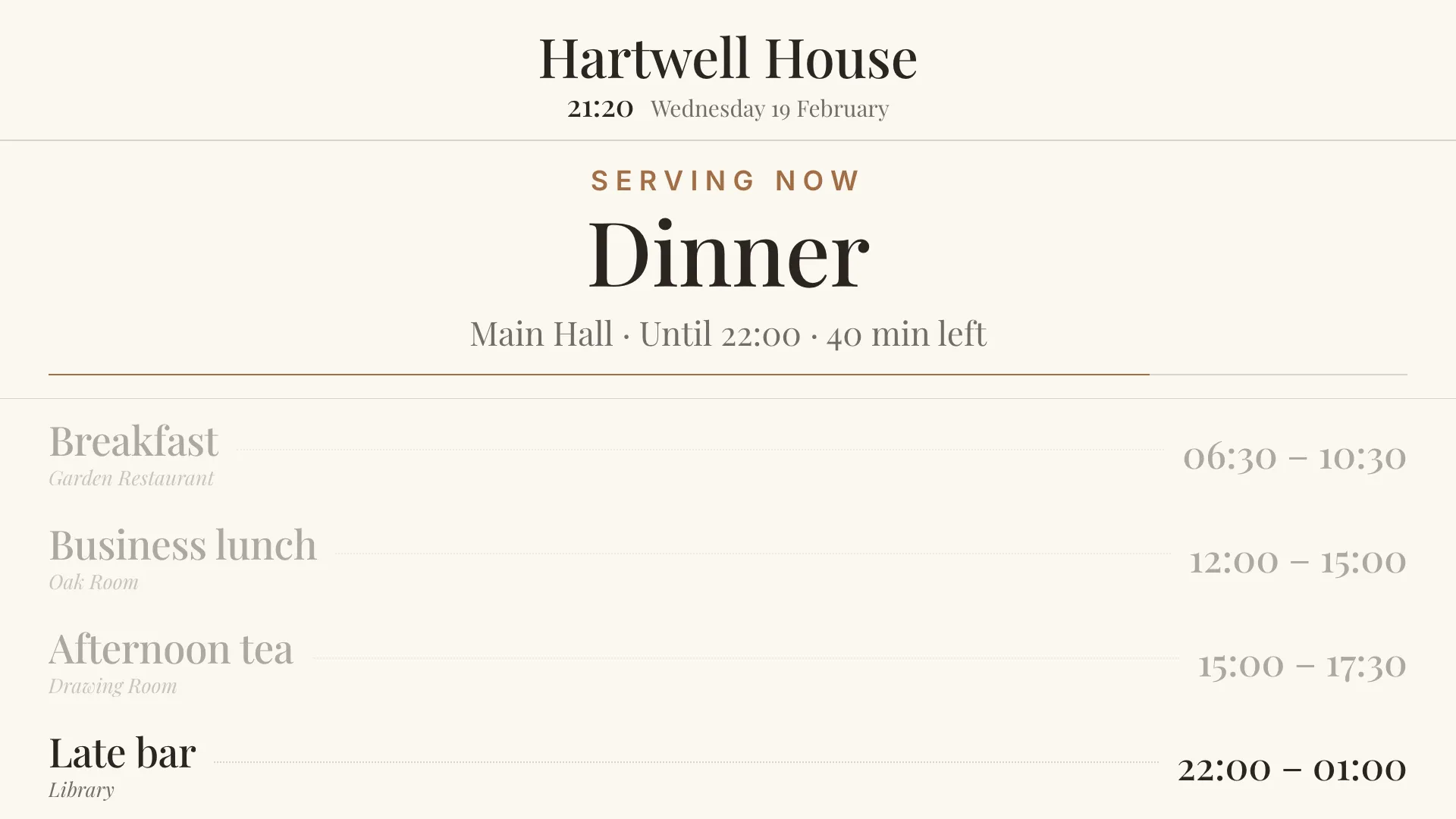 Meal Schedules Landscape screenshot 4