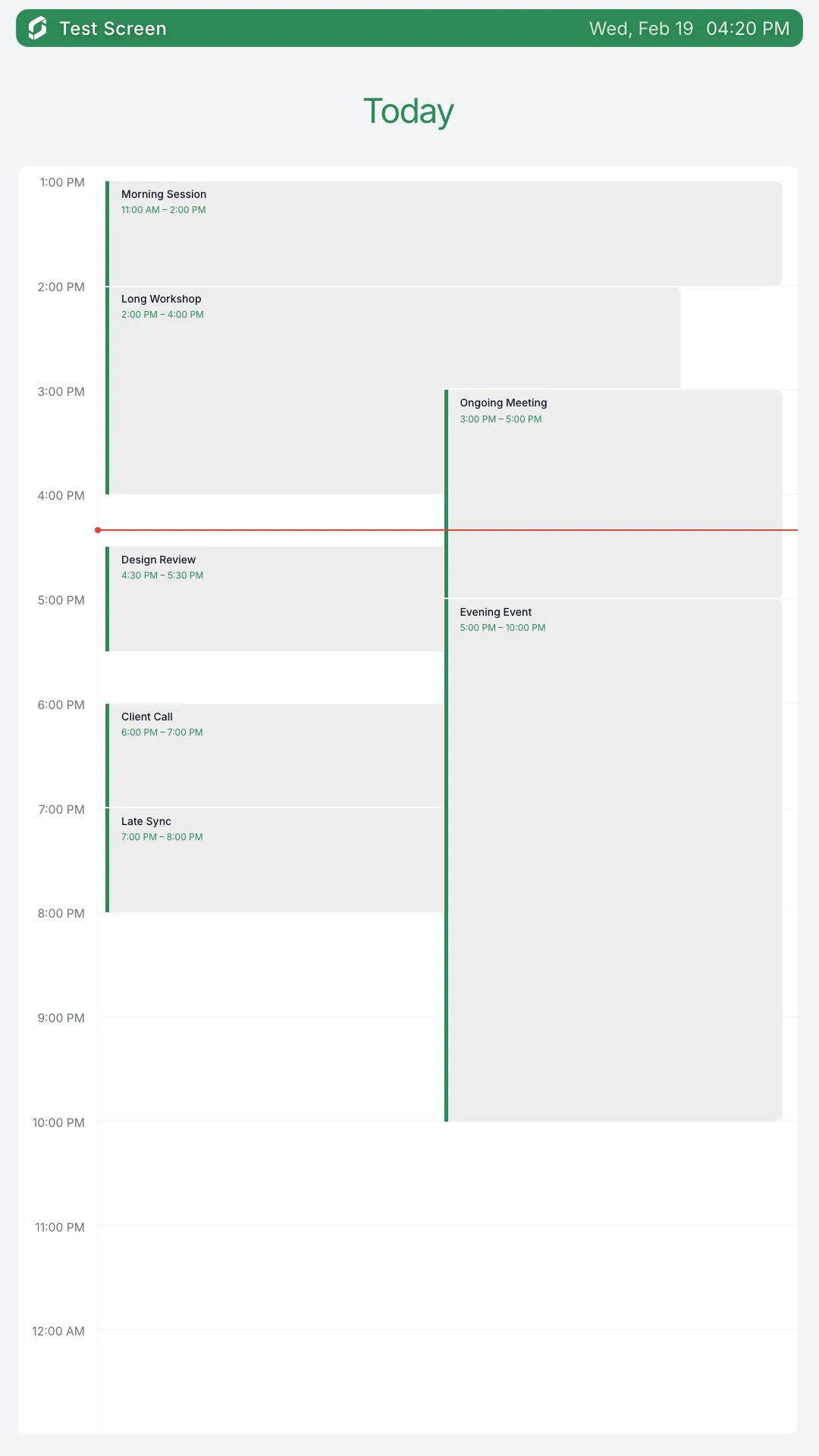 Outlook Calendar Portrait screenshot 1