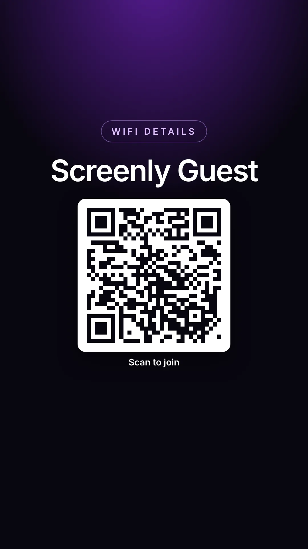 Wi-Fi QR Share Portrait screenshot 1
