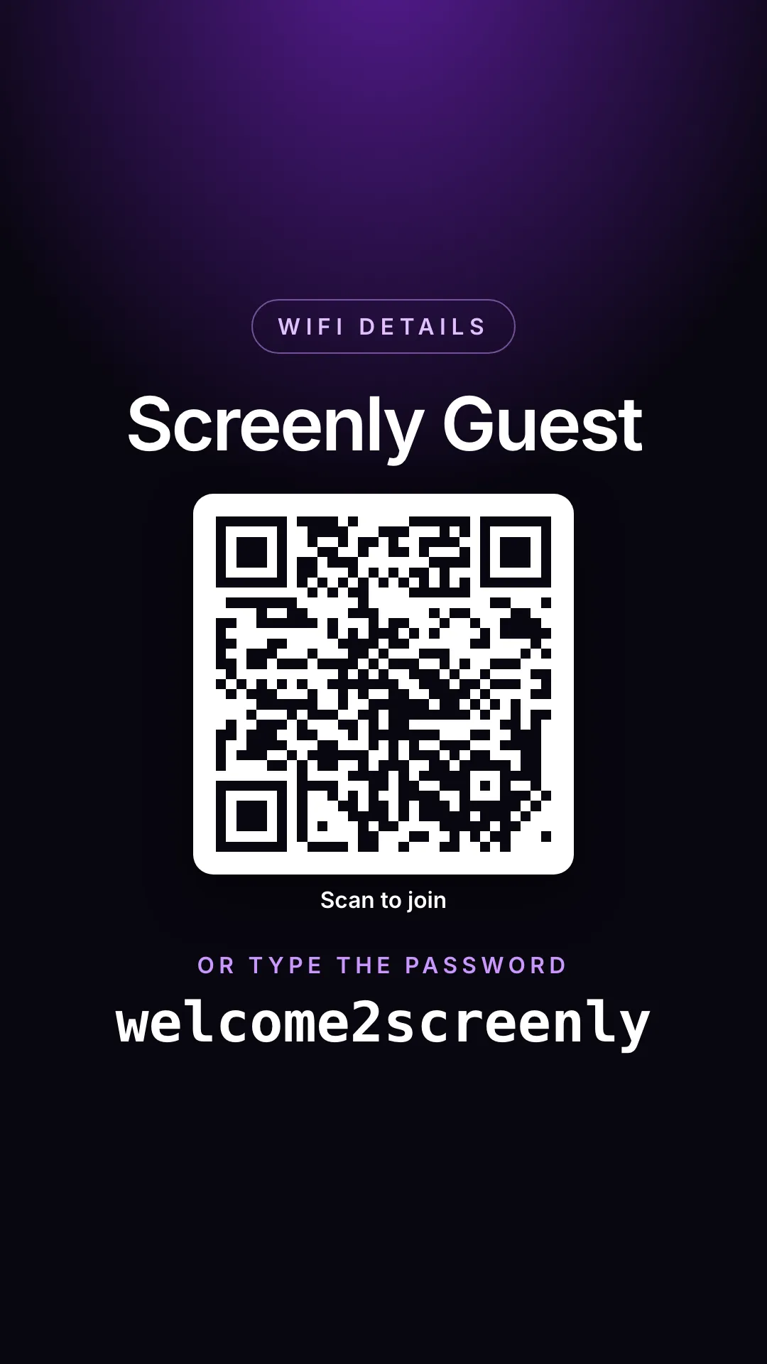 Wi-Fi QR Share Portrait screenshot 2