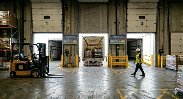Warehouse and dock scheduling display