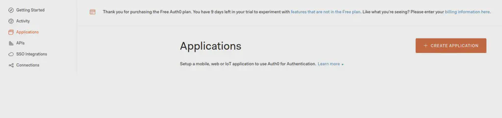 Auth0 SAML setup step 2.