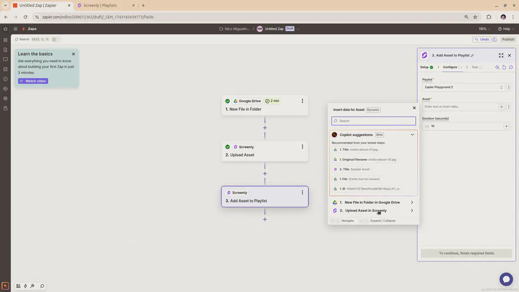 How to create a multi-step Zap