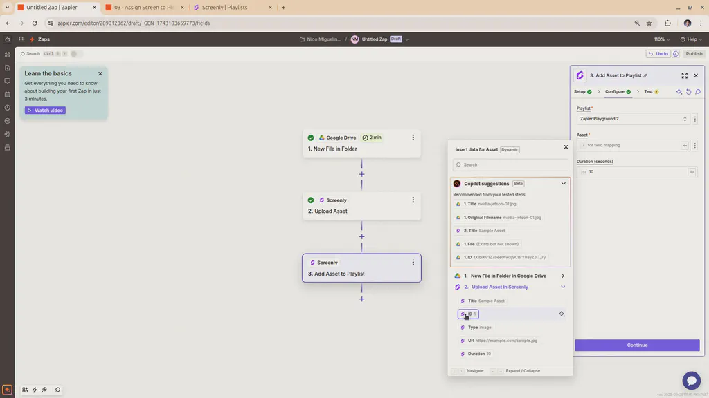 How to create a multi-step Zap